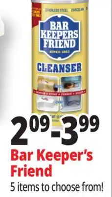 Ocean State Job Lot Bar Keepers Friend Powder Cleanser 12 oz offer