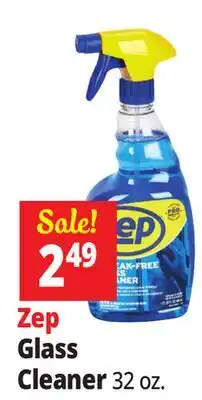 Ocean State Job Lot ZEP Streak-Free Glass Cleaner 32 oz offer