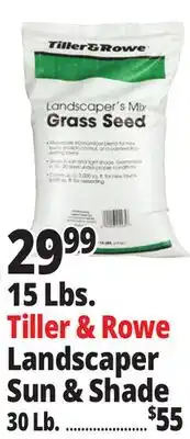 Ocean State Job Lot Tiller & Rowe Landscaper's Mix Grass Seed 15 lbs offer
