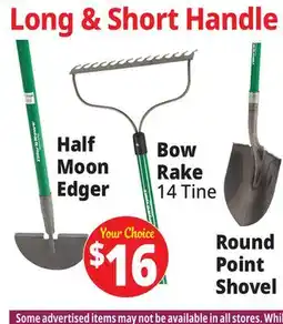 Ocean State Job Lot Long & Short Handle Garden Tools offer