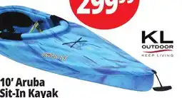 Ocean State Job Lot KL Outdoor Aruba 10' Sit-In Kayak Ocean Berry offer