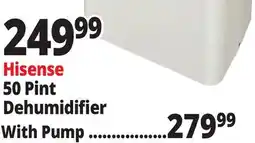 Ocean State Job Lot Hisense Energy Star 50 Pint 2-Speed Dehumidifier White offer