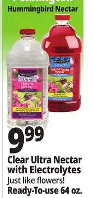 Ocean State Job Lot Pennington Ultra Electro-Nectar Hummingbird Food 64 oz offer