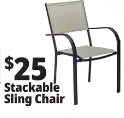 Ocean State Job Lot Steel Patio Sling Chair Tan offer