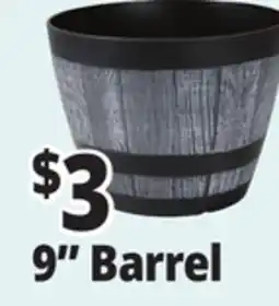 Ocean State Job Lot Whiskey Barrel Resin Planter 9 offer
