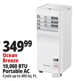 Ocean State Job Lot Ocean Breeze 10 000 BTU Portable Air Conditioner offer