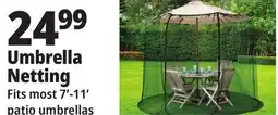 Ocean State Job Lot Outdoor Living Accents Universal Umbrella Netting 10' offer