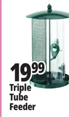 Ocean State Job Lot Three Tube Bird Feeder Green offer
