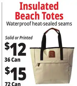 Ocean State Job Lot 72-Can Insulated Tote Bag Cooler offer