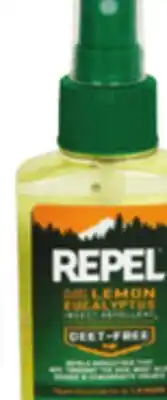 Ocean State Job Lot Repel Plant-Based Lemon Eucalyptus Insect Repellent 4 oz offer