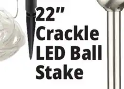 Ocean State Job Lot Solar Crackle LED Garden Stake 22 offer