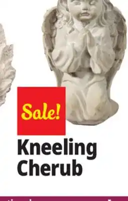 Ocean State Job Lot Praying Cherubim Girl Cement Statue Gray offer