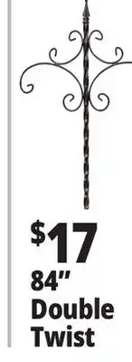 Ocean State Job Lot Wrought Iron Decorative Double Shepherd's Hook 84 offer