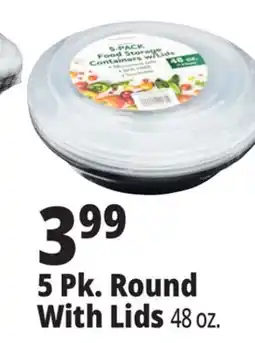 Ocean State Job Lot Round Food Container 14.4 oz offer