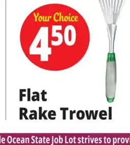 Ocean State Job Lot Tiller & Rowe Garden Flat Rake offer