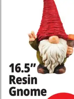 Ocean State Job Lot Outdoor Living Accents Resin Garden Gnome 16.5 offer