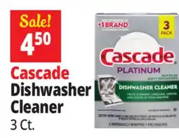 Ocean State Job Lot Cascade Platinum Dishwasher Cleaner offer