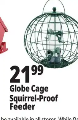 Ocean State Job Lot Yankee Trader Globe Cage Bird Feeder offer