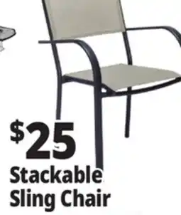 Ocean State Job Lot Steel Patio Sling Chair Tan offer