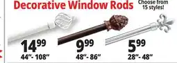 Ocean State Job Lot Decorative Window Rods offer