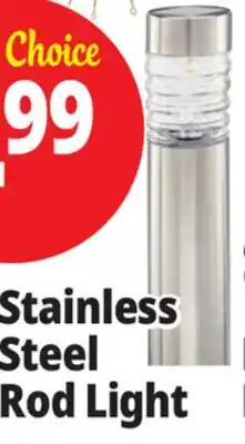 Ocean State Job Lot Solar Stainless Steel Path Light 15 offer