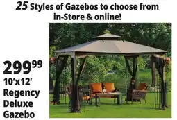 Ocean State Job Lot Regency II 10' x 12' Gazebo with Netting Brown offer