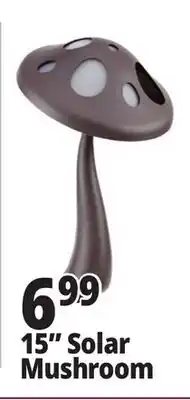 Ocean State Job Lot Outdoor Living Accents Solar LED Mushroom Light 15 offer