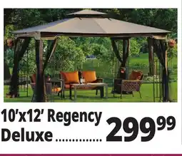 Ocean State Job Lot Regency II 10' x 12' Gazebo with Netting Brown offer