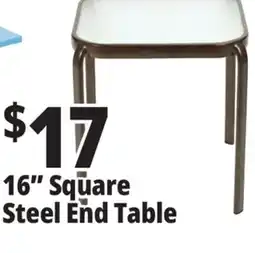 Ocean State Job Lot Outdoor Living 16-inch Glass Top End Table offer