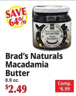 Ocean State Job Lot Brad's Naturals Macadamia Butter offer