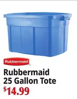 Ocean State Job Lot Rubbermaid 25 Gallon Tote offer