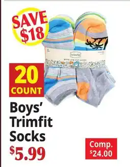 Ocean State Job Lot Boys' Trimfit Socks offer