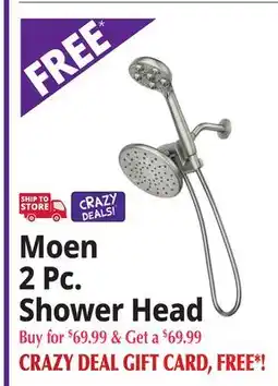 Ocean State Job Lot Moen 2 Pc. Shower Head offer