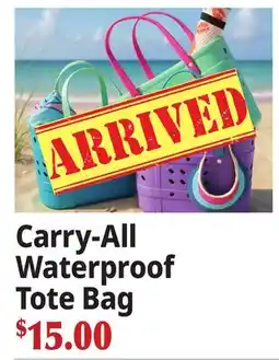 Ocean State Job Lot Carry-All Waterproof Tote Bag offer