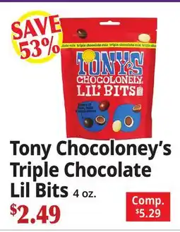 Ocean State Job Lot Tony Chocoloney's Triple Chocolate Lil Bits offer