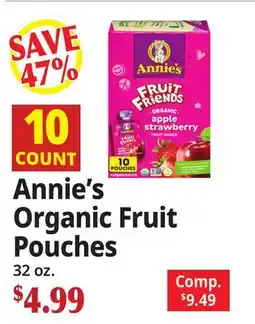 Ocean State Job Lot Annie's Organic Fruit Pouches offer