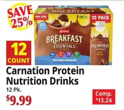 Ocean State Job Lot Carnation Protein Nutrition Drinks offer
