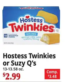 Ocean State Job Lot Hostess Twinkies or Suzy Q's offer