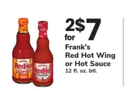 ACME Frank's Red Hot Wing or Hot Sauce offer
