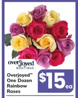 ACME Overjoyed One Dozen Rainbow Roses offer
