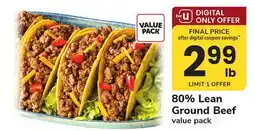 ACME 80% Lean Ground Beef offer
