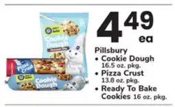 ACME Pillsbury Cookie Dough 16.5 oz. pkg. Pizza Crust 13.8 oz. pkg. Ready To Bake Cookies 16 oz. pkg offer