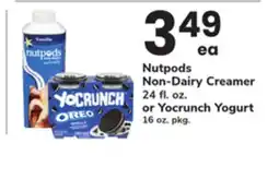 ACME Nutpods Non-Dairy Creamer 24 fl. oz. or Yocrunch Yogurt 16 oz. pkg offer