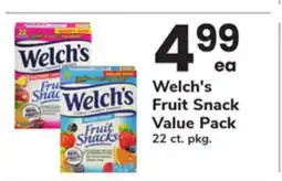 ACME Welch's Fruit Snack Value Pack offer