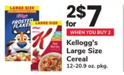 ACME Kellogg's Large Size Cereal offer