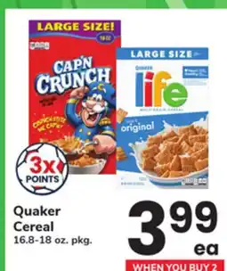 ACME Quaker Cereal offer
