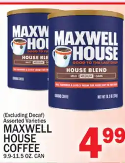 C Town MAXWELL HOUSE COFFEE offer
