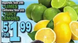 C Town LIMES, JUICY LEMONS offer