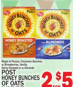 C Town POST HONEY BUNCHES OF OATS offer