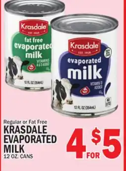 C Town KRASDALE EVAPORATED MILK offer